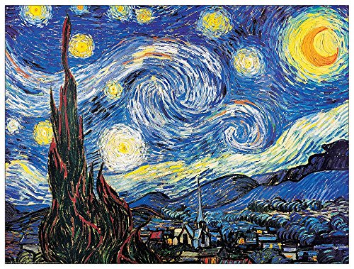 ArtPlaza AS10090 Starry Night-(Van Gogh), Holz, Bunt, 80 x 1.8 x 60 cm von ArtPlaza