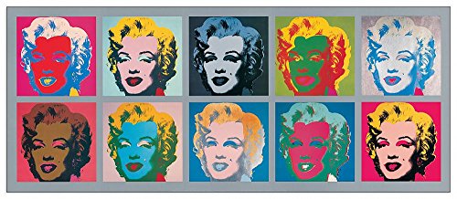 ArtPlaza AS10099 Ten Marilyns, 1967-(Warhol), Holz, Bunt, 134 x 1.8 x 56 cm von ArtPlaza