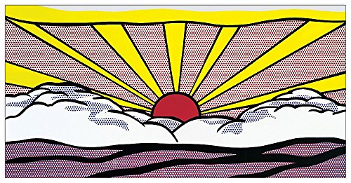 ArtPlaza AS10139 Sunrise-(Lichtenstein), Holz, Bunt, 95 x 1.8 x 46 cm von ArtPlaza