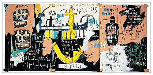 ArtPlaza AS10203 EL Gran Espectaculo (History of Black People) -(Basquiat), Holz, Bunt, 138 x 1.8 x 65 cm von ArtPlaza