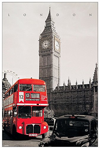 ArtPlaza AS10229 London Westminster, Holz, Bunt, 60 x 1.8 x 90 cm von ArtPlaza