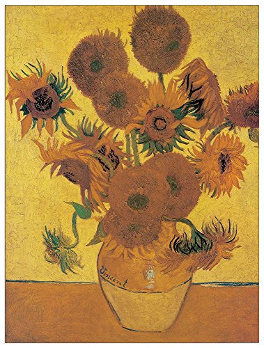 ArtPlaza AS10241 Sunflowers-(Van Gogh), Holz, Bunt, 60 x 1.8 x 80 cm von ArtPlaza