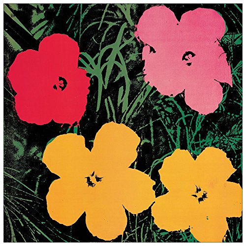 ArtPlaza AS10243 Flowers, 1964-(Warhol), Holz, Bunt, 30 x 1.8 x 30 cm von ArtPlaza