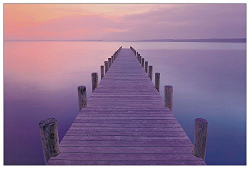 ArtPlaza AS10284 Sunrise-(Jetty), Holz, Bunt, 90 x 1.8 x 60 cm von ArtPlaza