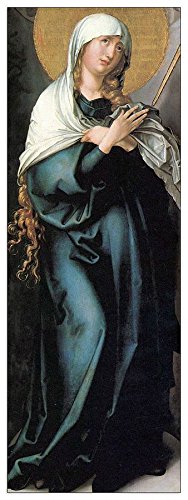 ArtPlaza Albrecht Durer-The Seven Mary's Pain as a Mother, Dekorative Paneele, Holz, Mehrfarbig, 50 x 1.8 x 140 cm von ArtPlaza