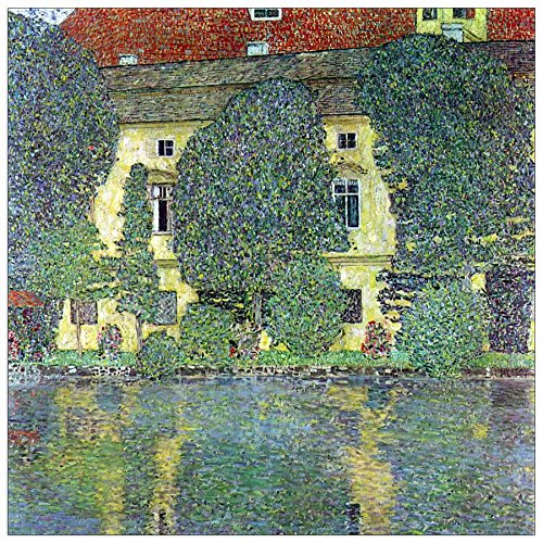 ArtPlaza Klimt Gustav-Castle at The Attersee, Dekorative Paneele, Holz, Mehrfarbig, 50 x 1.8 x 50 cm von ArtPlaza