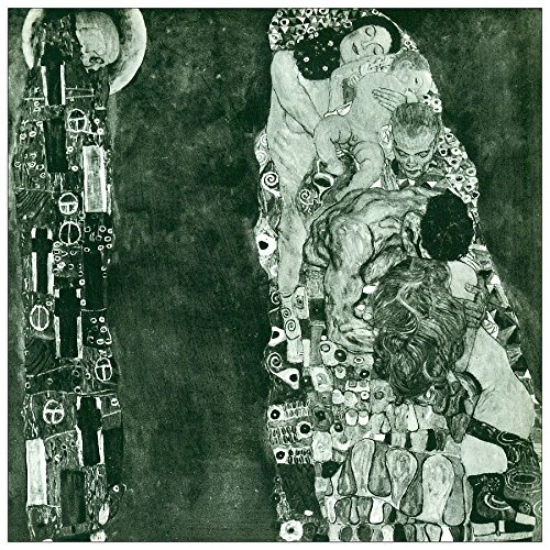 ArtPlaza Klimt Gustav-Death and Life (Former State), Dekorative Paneele, Holz, Mehrfarbig, 30 x 1.8 x 30 cm von ArtPlaza