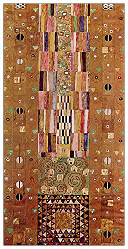 ArtPlaza Klimt Gustav - Frieze, Dekorative Paneele, Holz, Mehrfarbig, 50 x 1.8 x 100 cm von ArtPlaza