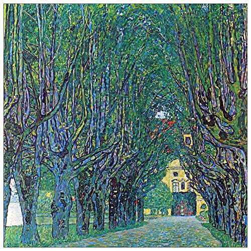 ArtPlaza Klimt Gustav-Way to The Park, Dekorative Paneele, Holz, Mehrfarbig, 70 x 1.8 x 70 cm von ArtPlaza