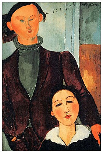 ArtPlaza Modigliani Amedeo-Jacques Lipchitz and his Woman, Dekorative Paneele, Holz, Mehrfarbig, 60 x 1.8 x 90 cm von ArtPlaza