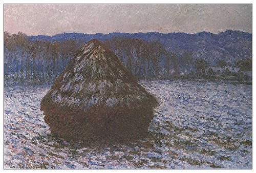 ArtPlaza Monet Claude-Haystacks, Dekorative Paneele, Holz, Mehrfarbig, 90 x 1.8 x 60 cm von ArtPlaza
