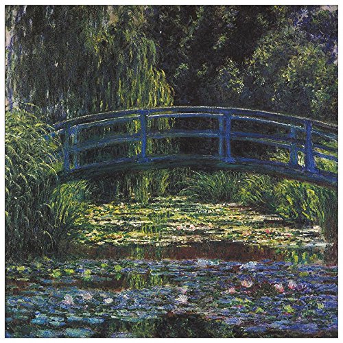 ArtPlaza Monet Claude-Water Lily Pond VI, Dekorative Paneele, Holz, Mehrfarbig, 50 x 1.8 x 50 cm von ArtPlaza