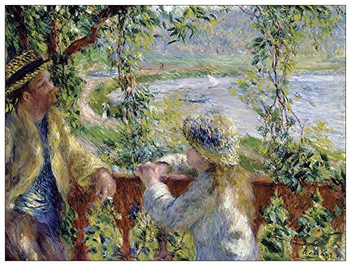 ArtPlaza Renoir Pierre-Auguste-by The Water, Dekorative Paneele, Holz, Mehrfarbig, 80 x 1.8 x 60 cm von ArtPlaza