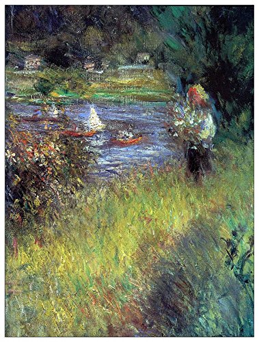 ArtPlaza Renoir Pierre-Auguste-The Seine at Chatou (Detail), Dekorative Paneele, Holz, Mehrfarbig, 60 x 1.8 x 80 cm von ArtPlaza