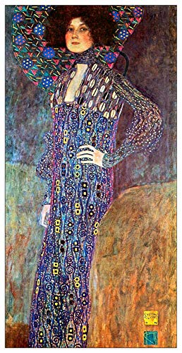 ArtPlaza TW90420 Klimt Gustav - Portrait of Emily Floge Dekorative Paneele, Holz MDF, Multifarbiert, 70x140 Cm von ArtPlaza