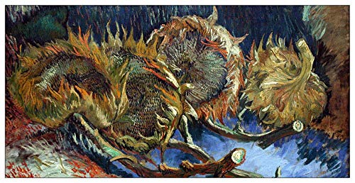 ArtPlaza TW90671 Van Gogh Vincent - Four Sunflowes gone to Seed Dekorative Paneele, Holz MDF, Multifarbiert, 140x70 Cm von ArtPlaza