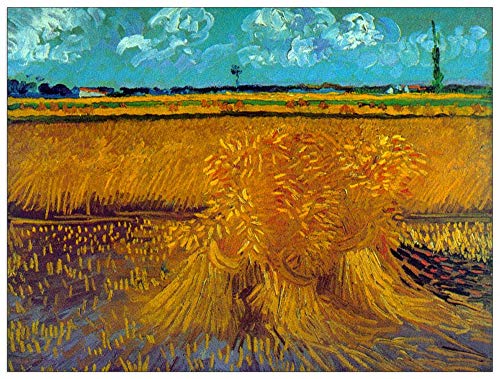 ArtPlaza TW90854 Van Gogh Vincent - Sheaves Dekorative Paneele, Holz MDF, Multifarbiert, 80x60 Cm von ArtPlaza