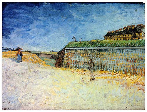 ArtPlaza TW90939 Van Gogh Vincent - The Ramparts of Paris II Dekorative Paneele, Holz MDF, Multifarbiert, 120x90 Cm von ArtPlaza