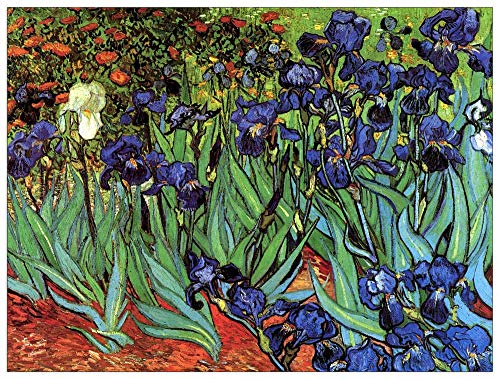ArtPlaza TW91095 Van Gogh Vincent - Irises Dekorative Paneele, Holz MDF, Multifarbiert, 120x90 Cm von ArtPlaza
