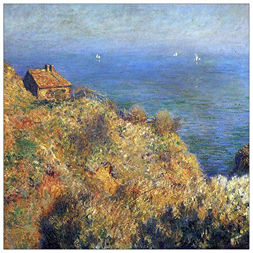 ArtPlaza TW91749 Monet Claude - Fishermans lodge at Varengeville Dekorative Paneele, Holz MDF, Multifarbiert, 50x50 Cm von ArtPlaza