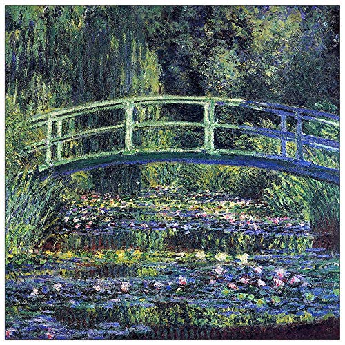 ArtPlaza TW92049 Monet Claude - Water Lily Pond II Dekorative Paneele, Holz MDF, Multifarbiert, 50x50 Cm von ArtPlaza