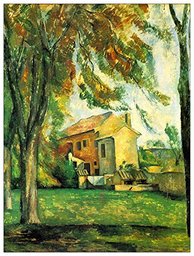 ArtPlaza TW92203 Cezanne Paul Pond of The Jas de Bouffan in Winter Dekorative Paneele, Holz MDF, Multifarbiert, 90x120 Cm von ArtPlaza