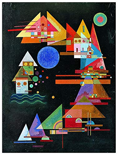 ArtPlaza TW92405 Vassily Kandinsky - Picchi in arco Dekorative Paneele, Holz MDF, Multifarbiert, 90x120 Cm von ArtPlaza