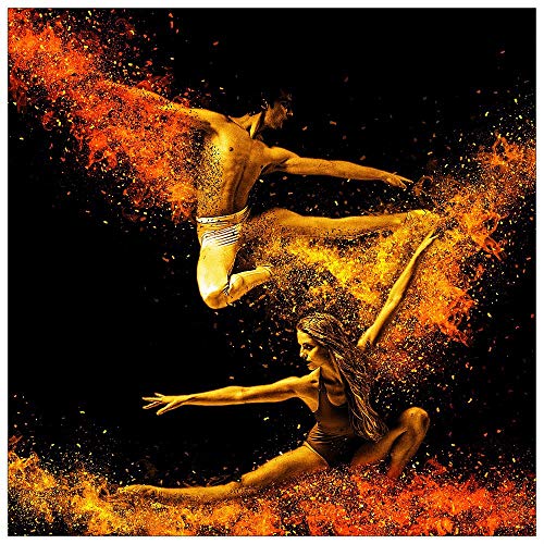 ArtPlaza TW92651 Art Studio - Dancers Dekorative Paneele, Holz MDF, Multifarbiert, 30x30 Cm von ArtPlaza