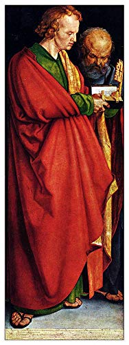 ArtPlaza TW93240 Albrecht Durer - The Saints John and Peter Dekorative Paneele, Holz MDF, Multifarbiert, 50x140 Cm von ArtPlaza