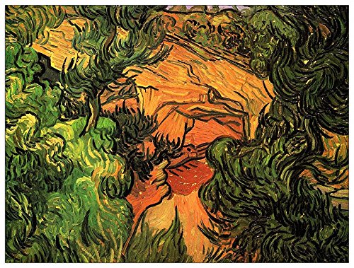 ArtPlaza Van Gogh Vincent-Entrance to a Quarry, Dekorative Paneele, Holz, Mehrfarbig, 80 x 1.8 x 60 cm von ArtPlaza