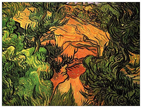ArtPlaza Van Gogh Vincent - Entrance to a Quarry, Dekorative Paneele, Holz, Mehrfarbig, 80 x 1.8 x 60 cm ArtPlaza Van Gogh Vincent - Entrance to a Quarry, Dekorative Paneele, Holz, Mehrfarbig, 80 x 1.8 x 60 cm von ArtPlaza