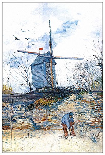 ArtPlaza Van Gogh Vincent-Le Moulin de la Galette III, Dekorative Paneele, Holz, Mehrfarbig, 60 x 1.8 x 90 cm von ArtPlaza