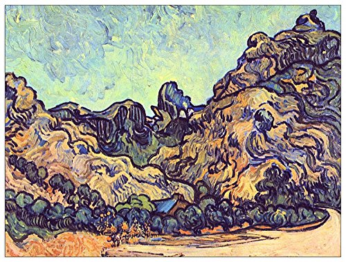 ArtPlaza Van Gogh Vincent-Mound at Saint-Reimy, Dekorative Paneele, Holz, Mehrfarbig, 80 x 1.8 x 60 cm von ArtPlaza