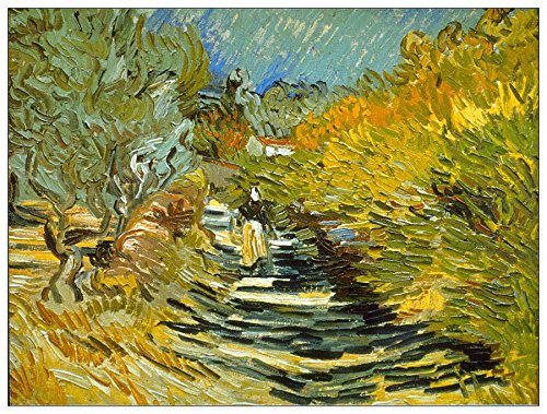 ArtPlaza Van Gogh Vincent-Saint-Remy, Dekorative Paneele, Holz, Mehrfarbig, 80 x 1.8 x 60 cm von ArtPlaza