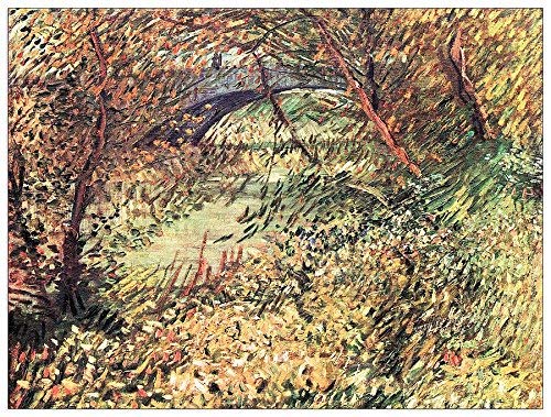 ArtPlaza Van Gogh Vincent Shores Spring at The Pont de Clichy, Dekorative Paneele, Holz, Mehrfarbig, 80 x 1.8 x 60 cm von ArtPlaza