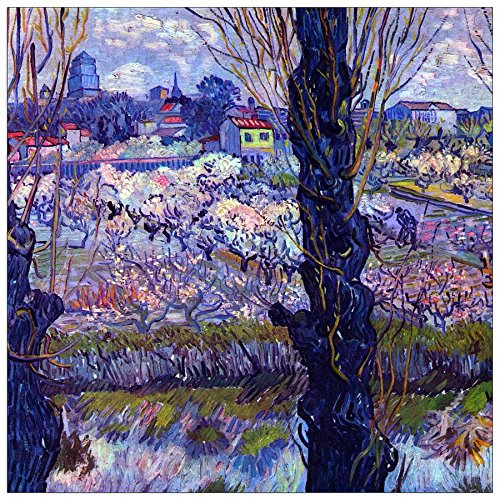 ArtPlaza Van Gogh Vincent-View of Arles, Dekorative Paneele, Holz, Mehrfarbig, 50 x 1.8 x 50 cm von ArtPlaza