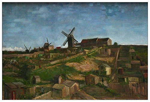 ArtPlaza Hügel Van Gogh Vincent-The Hill of Monmartre, Dekorative Paneele, Holz, Mehrfarbig, 90 x 1.8 x 60 cm von ArtPlaza