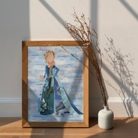 Frozen Wall Art, Prinzessin Elsa Kunstdruck, Geschenk Für Mädchen, Zimmer Dekor, Geschenk, Weihnachts Geschenkideen Mädchen von ArtPopTart