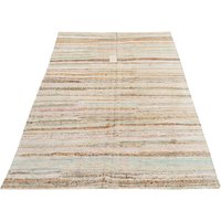 Gestreifter Handgewebter Kelimteppich Aus Baumwolle Kilim Flachgewebter Baumwolle von ArtRugShop