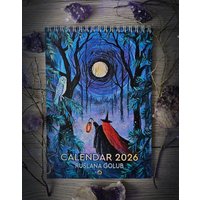 Kunstkalender 2026 Mond Göttin Wald Hexe Mutter Erde Gaia Naturgöttin Druide Altar Pagan Dekor Celestial Artwork Wicca Illustration von ArtRushka