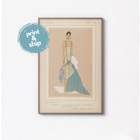 Art Deco Fashion Print 1926 Très Parisien Illustration Art Deco Fashion Print 1926 Très Parisien Illustration von ArtSavoor