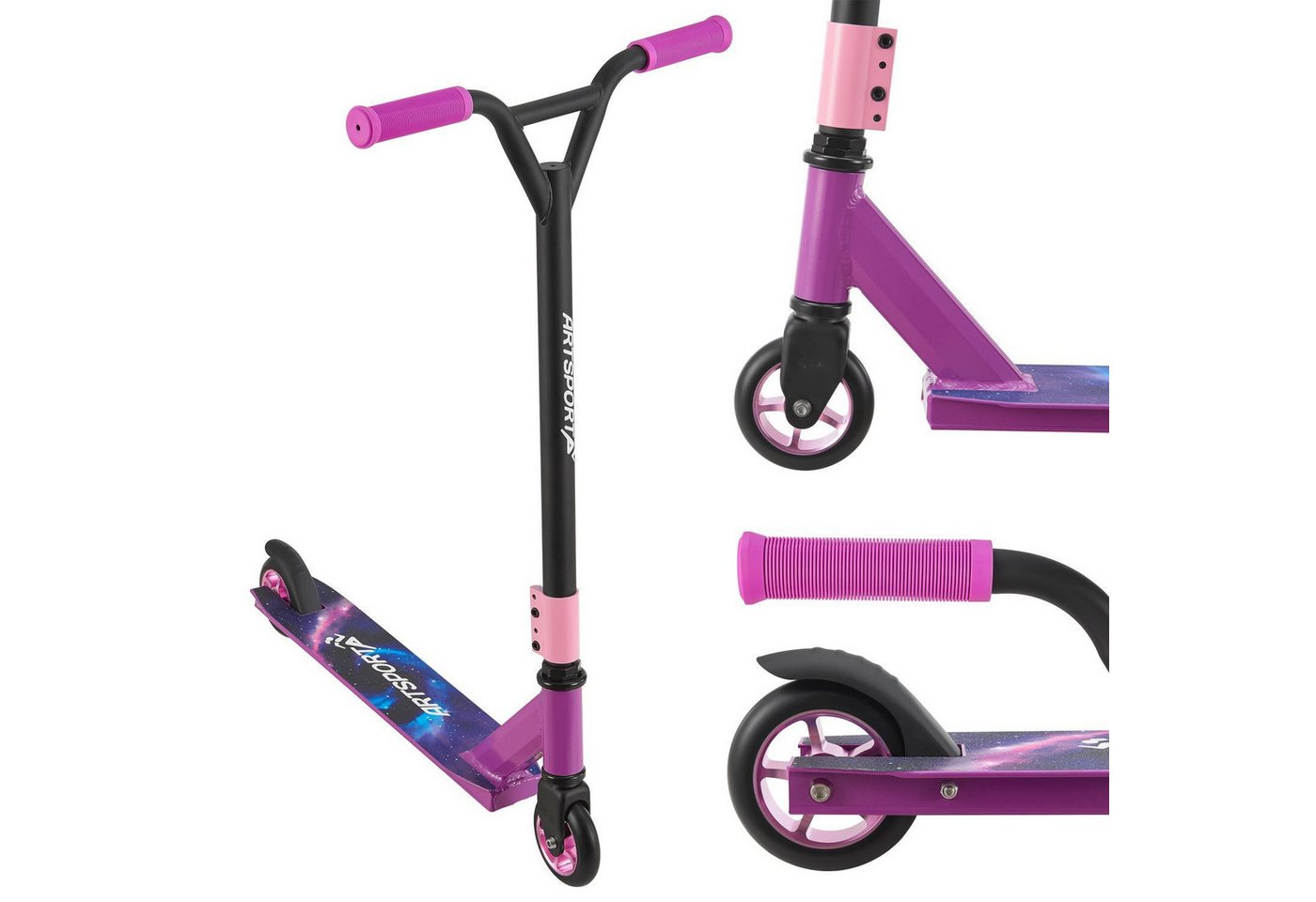ArtSport Stuntscooter Galactic Cruiser, Alu Core, 360°-Lenker mit TPR-Grips, stabil und leicht ArtSport Stuntscooter Galactic Cruiser, Alu Core, 360°-Lenker mit TPR-Grips, stabil und leicht von ArtSport