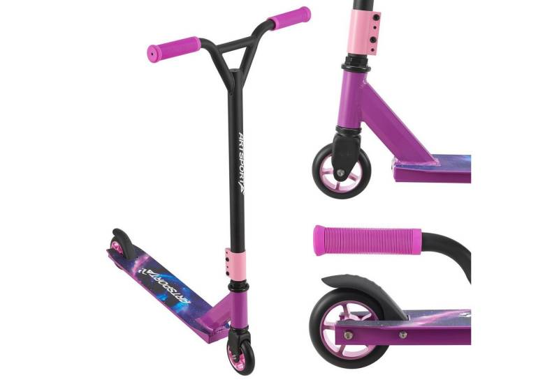 ArtSport Stuntscooter Galactic Cruiser, Alu Core, 360°-Lenker mit TPR-Grips, stabil und leicht von ArtSport