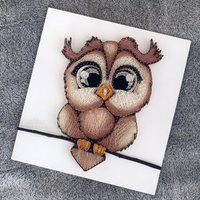 Eule String Art Holz Wand Kunst Nacht Muttertagsgeschenk von ArtStudioLEVITANA