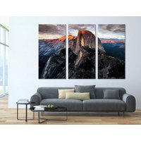 Half Dome Yosemite Leinwanddruck, Natur Wandkunst, Wand Dekor von ArtTeamCanvas