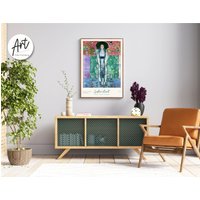Gustav Klimt Portrait Lady Print, Ausstellungsplakat Adele Bloch Bauer Gemälde von ArtTerritoryPrints