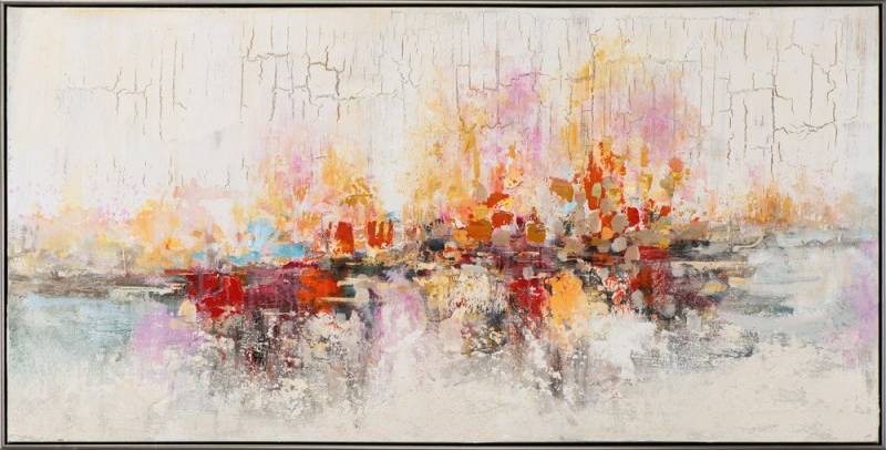 ArtUniverse Gemälde Abstrakte Farbmelodie 72,5x142,5 cm, Abstrakte Farbmelodie von ArtUniverse