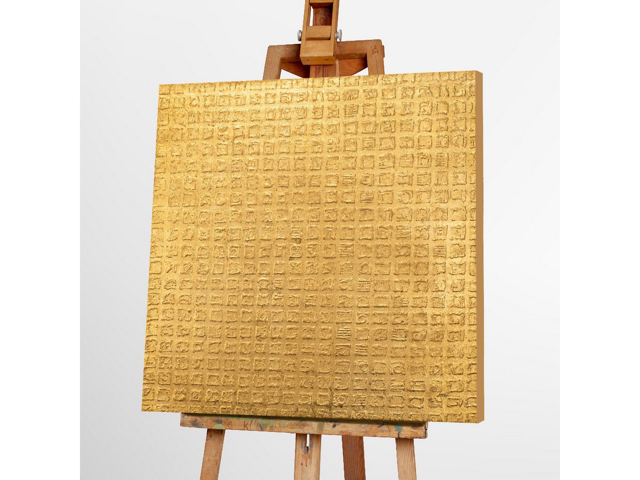 ArtUniverse Gemälde Goldene Reflektionen 100 x 100 cm ArtUniverse Gemälde Goldene Reflektionen 100 x 100 cm von ArtUniverse