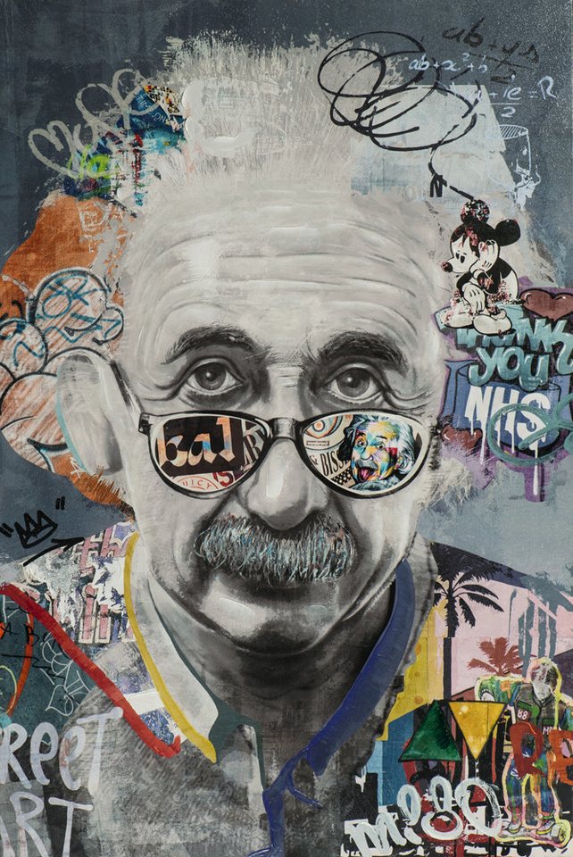 ArtUniverse Gemälde Street Art Effektbild ALBERT 60x90 cm von ArtUniverse
