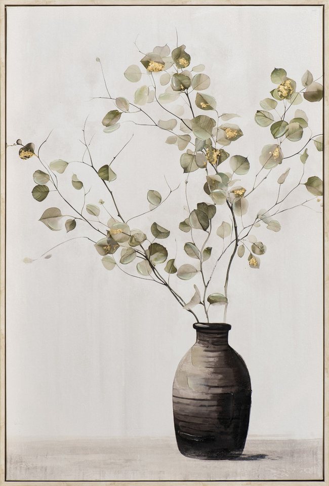 ArtUniverse Gemälde grüne & goldene Akzente 60 x 90 cm, . von ArtUniverse